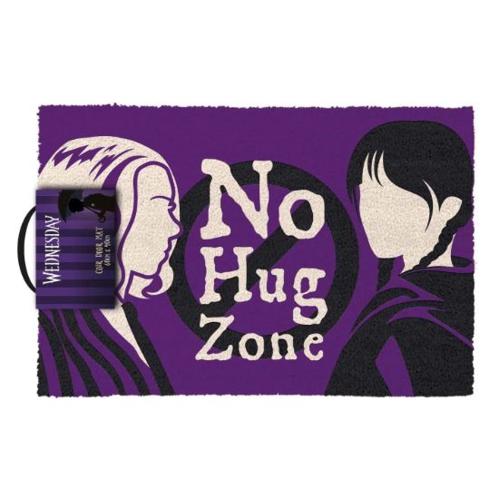 Obrázek Rohožka Wednesday - No Hug Zone