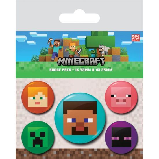 Obrázek Sada placek Minecraft - Postavy