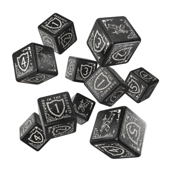 Obrázek Sada šestistěnných kostek Game of Thrones - Night s Watch (10 ks)