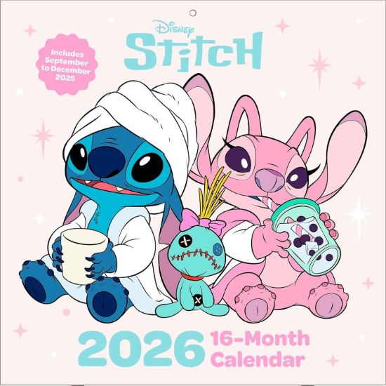 Obrázek Nástěnný kalendář Lilo & Stitch 2026 (16 měsíců)