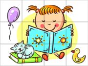 Obrázek Dřevěné kostky Hezký den – 12 kostek