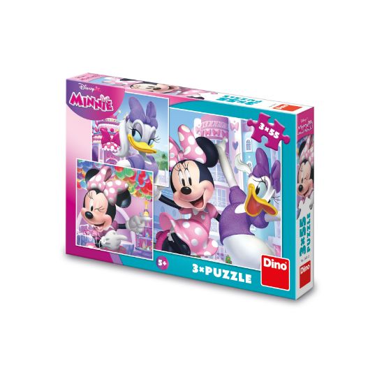 Obrázek Puzzle Minnie a Daisy 3x55 dílků