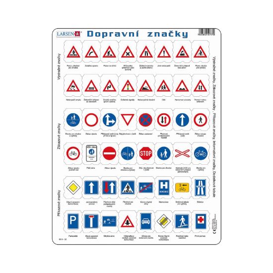 Obrázek DOPRAVNÍ ZNAČKY 48 d. EDU Puzzle