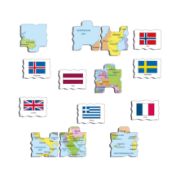 Obrázek EVROPA MAPA / VLAJKY 70 d. EDU Puzzle