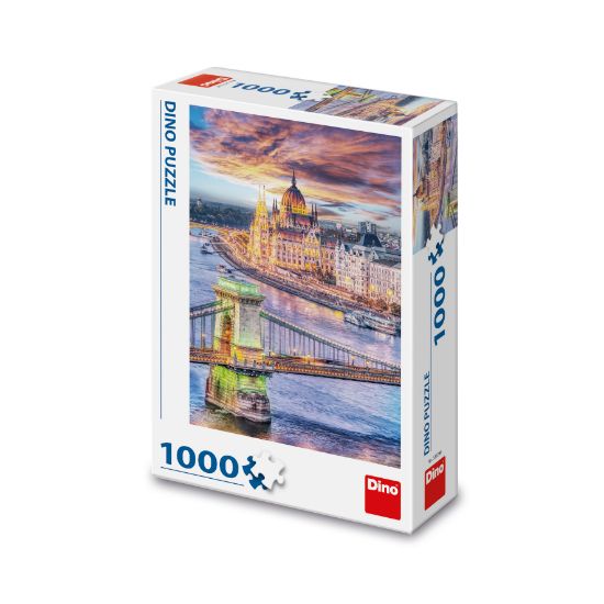 Obrázek Puzzle Budapešť – řetězový most 1000 dílků