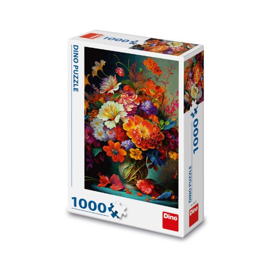 Obrázek Puzzle Květiny ve váze 1000 dílků