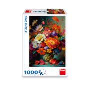 Obrázek Puzzle Květiny ve váze 1000 dílků