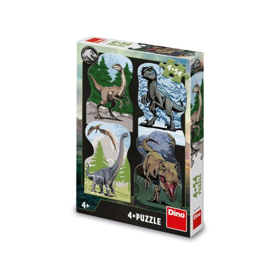 Obrázek  Puzzle Jurský svět 4x54 dílků