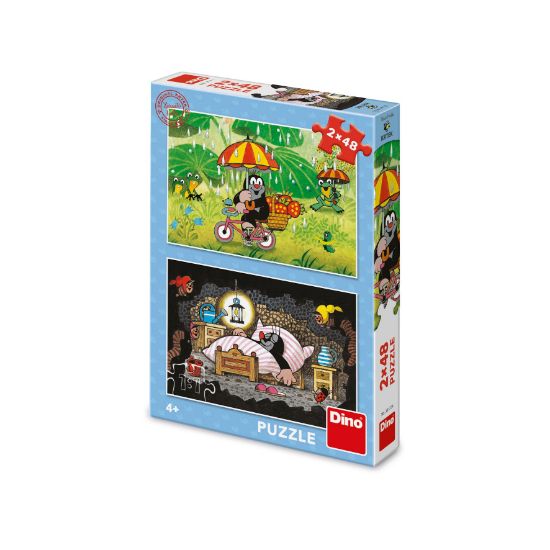Obrázek Puzzle Krtkův den 2x48 dílků