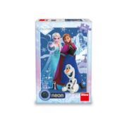 Obrázek Puzzle Frozen: Kouzelné sestry 100 xl dílků neon