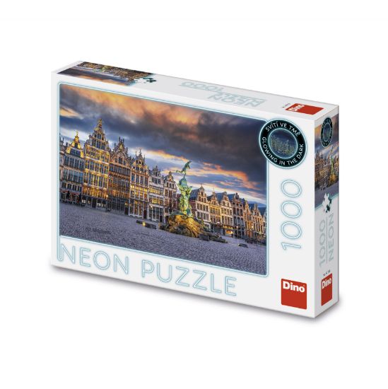 Obrázek Puzzle Bouře nad Antverpami 1000 dílků neon