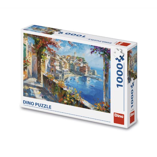 Obrázek Puzzle Středomořské městečko 1000 dílků