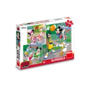 Obrázek Puzzle Mickey a Minnie sportovci 3x55 dílků