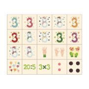 Obrázek Dřevěné kostky Čísla – 20 kostek