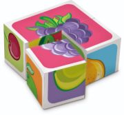 Obrázek Dřevěné kostky Ovoce – 4 kostky