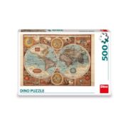 Obrázek Puzzle Mapa světa z roku 1626 500 dílků