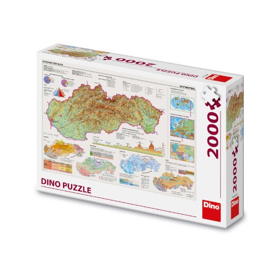 Obrázek Puzzle Mapa Slovenska 2000 dílků