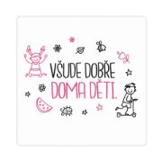 Obrázek Dámské tričko - Všude dobře, doma děti, vel. M