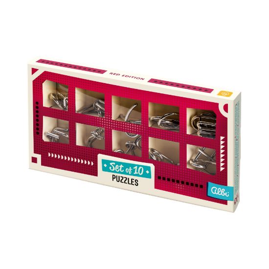 Obrázek Červená sada 10 hlavolamů - Mozkovna