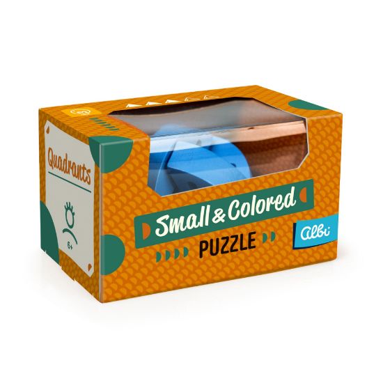 Obrázek Malý barevný dřevěný hlavolam - Bludišťokoule