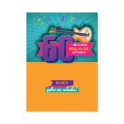 Obrázek 3D přání s pop-up efektem - 60 narozeniny