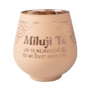 Obrázek Zrcadlový svícen - Miluji Tě