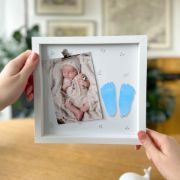 Obrázek Fotorámeček pro miminko se sadou na 3D odlitky – pro chlapečka
