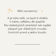 Obrázek Minikniha - K narozeninám