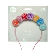 Obrázek Čelenka s Pom Pom bambulkami multicolor