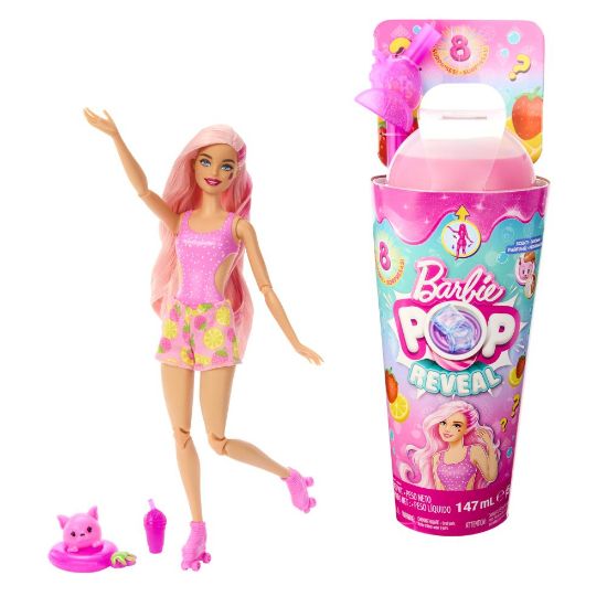 Obrázek Barbie POP REVEAL Barbie šťavnaté ovoce - JAHODOVÁ LIMONÁDA