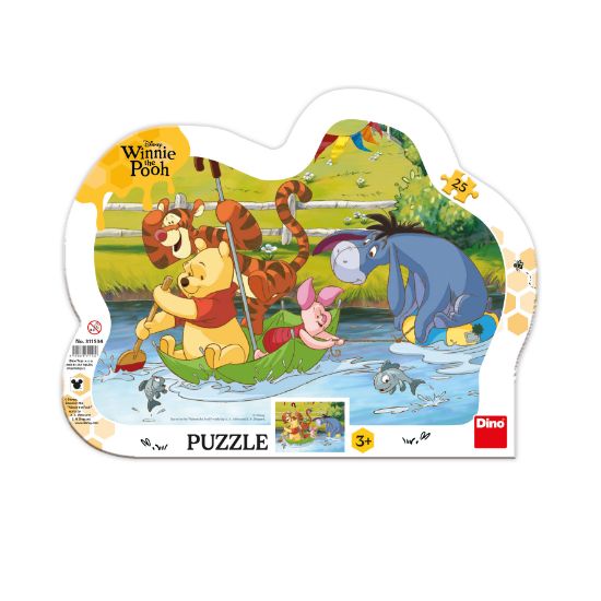 Obrázek Puzzle Medvídek Pú na plavbě 25 dílků deskové