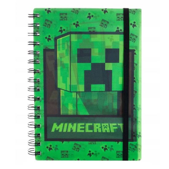 Obrázek Zápisník Minecraft - Creeper 3D