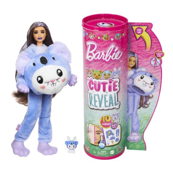 Obrázek Barbie CUTIE REVEAL Barbie v kostýmu - zajíček ve fialovém kostýmu koaly