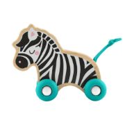 Obrázek Fisher Price dřevěná postrkovací lev a zebra 