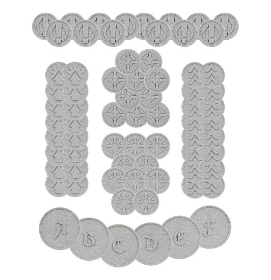 Obrázek L/I: ORDER TOKENS AND OBJECTIVES MARKERS