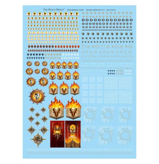 Obrázek Word Bearers Legion Transfer Sheet