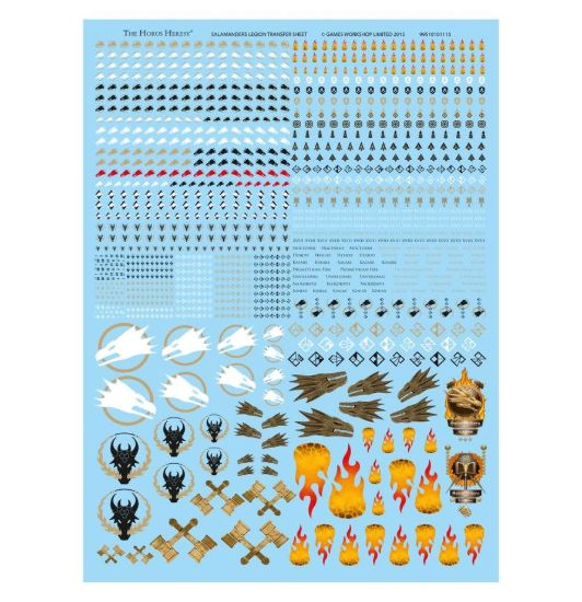 Obrázek Salamanders Legion Transfer Sheet