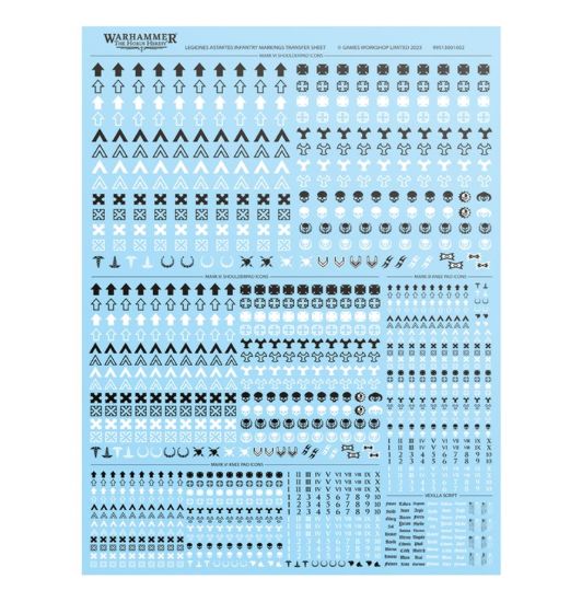 Obrázek Legiones Astartes Infantry Markings Transfer Sheet