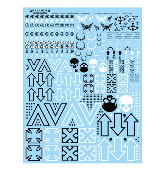 Obrázek Legiones Astartes Vehicle Markings Transfer Sheet