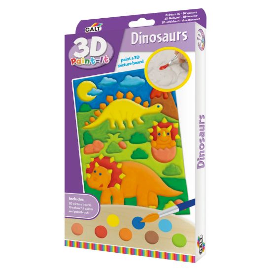 Obrázek 3D omalovánky - Dinosauři
