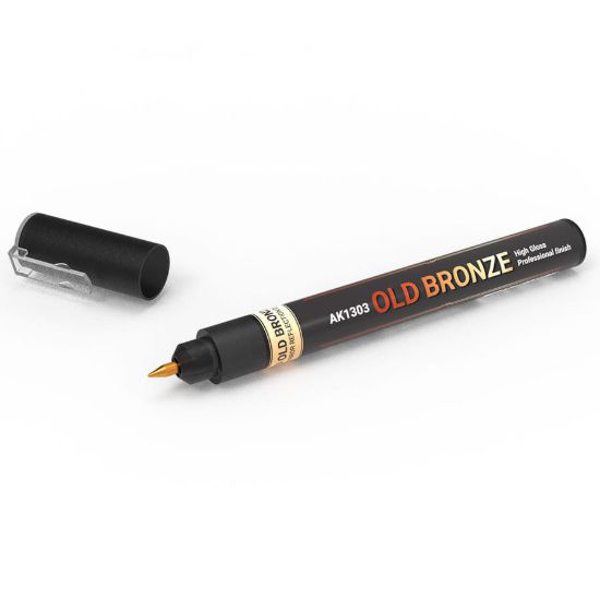 Obrázek AK Interactive: Metallic Liquid Marker - Old Bronze