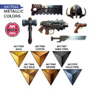 Obrázek AK Interactive: Quick Gen - Metallics Set