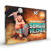 Obrázek AK Interactive - Sergio Vilches: 3GEN Signature Set (14 barev a 1 figurka)