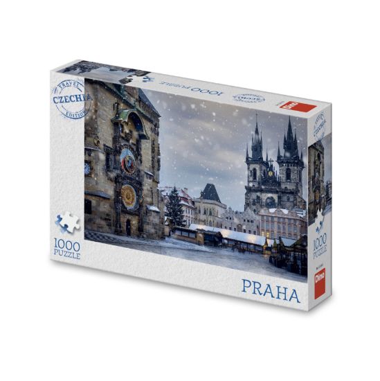 Obrázek Puzzle Zimní orloj 1000 dílků
