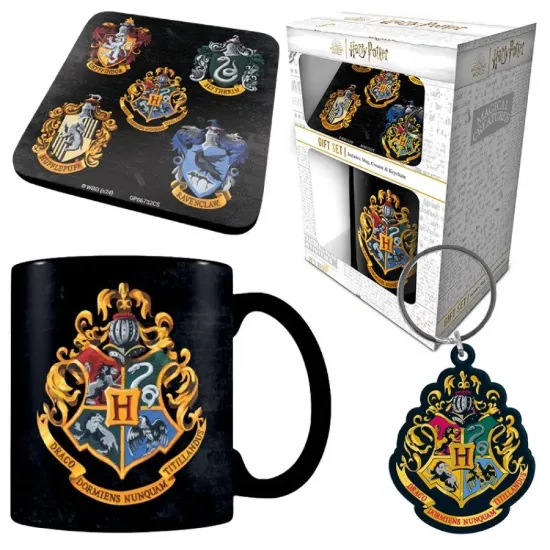 Dárková sada Harry Potter - Barevný erb Bradavic