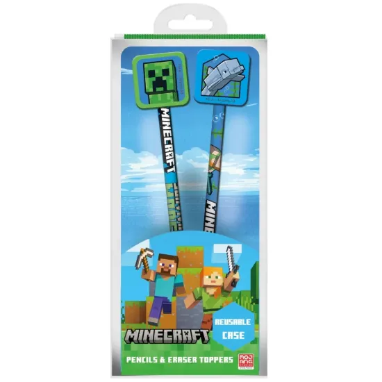 Sada tužek s gumou Minecraft, 2 ks