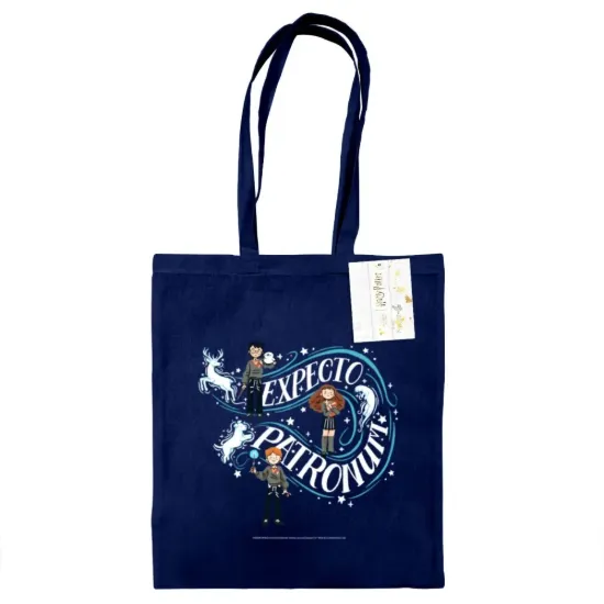 Nákupní taška Harry Potter - Expecto Patronum, modrá