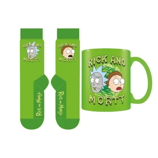 Dárková sada Rick a Morty - Hrnek a ponožky