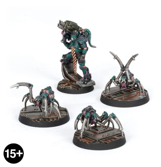 Van Saar Champion in Carapace Armour with Cyberachnids