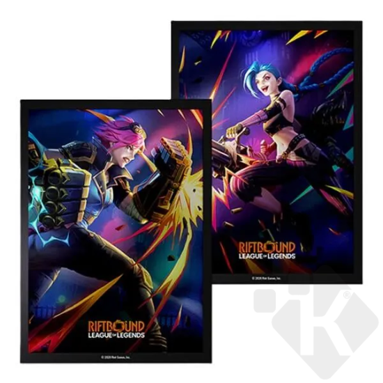Obrázek Obaly na karty Art Sleeves Riftbound League of Legends: Vendetta - Vi vs Jinx - 100 ks